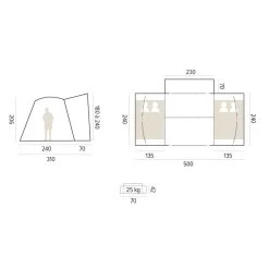 Auvent De Camping-car Gonflable NORTH TWIN -Le Magasin De Camping Idéal auvent camping car gonflable north twin 4