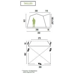 Auvent De Camping-car Gonflable SANTA CRUZ -Le Magasin De Camping Idéal auvent camping car gonflable santa cruz 3
