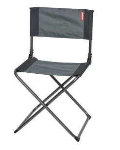 Chaise Camping Pliante Gris Noir