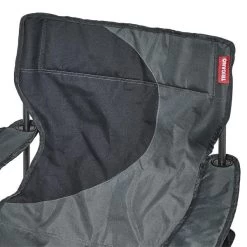 Fauteuil Camping ACIER Gris Noir -Le Magasin De Camping Idéal fauteuil acier gris noir 3