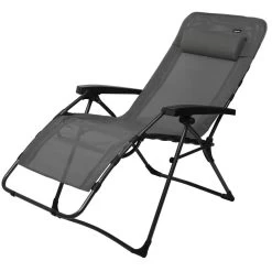 Fauteuil RELAX XL -Le Magasin De Camping Idéal fauteuil relax xl gris 1