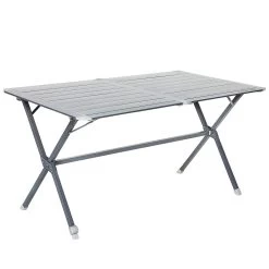 Table Camping à Clayettes Aluminium 140 Cm
